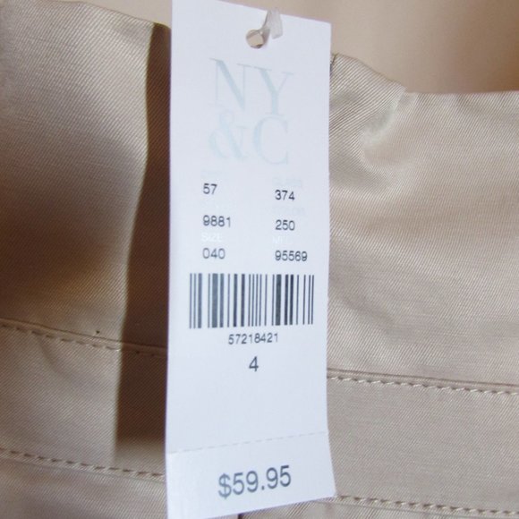 7th Avenue NY & Company Tan Knee Length Skirt - Picture 3 of 8